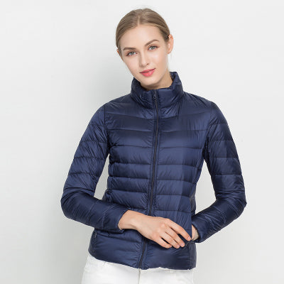 Herfst/winter dames jas Alina. Federlichte en warme gewatteerde donsjas, perfecte bovenkleding voor vrouwen.