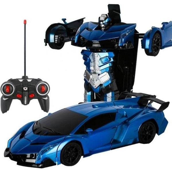 Afstandsbestuurbare VoltMorph speelgoedauto die transformeert naar robot. Ideaal cadeau voor jongens en meisjes.