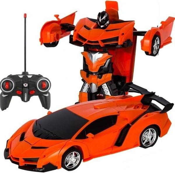 VoltMorph transformer auto, op afstand bestuurbare racewagen die verandert in een robot. Populair kinderspeelgoed.