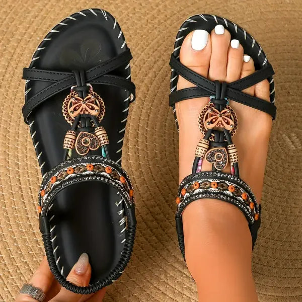Dames orthopedische comfortsandalen in beige, ideaal voor zomerse voetenondersteuning.