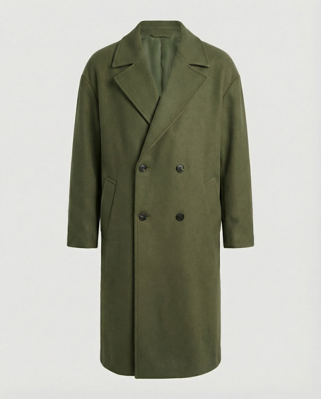 Lange heren overjas, een warme en modieuze keuze voor de winter. Verhoog je stijlvolle look.