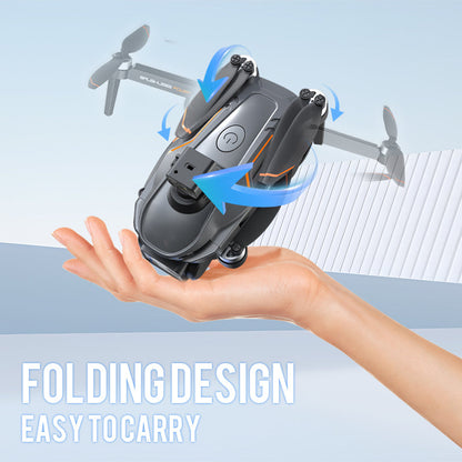 "Professionele drone met dual HD-camera's, opvouwbaar ontwerp, 5G GPS, obstakelvermijding en krachtige motoren."