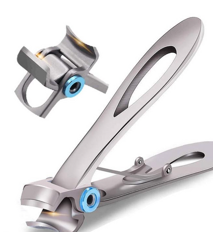 Professionele nagelknipper set zilver en zwart, ergonomisch ontwerp, ideaal voor persoonlijke en professionele nagelverzorgin
