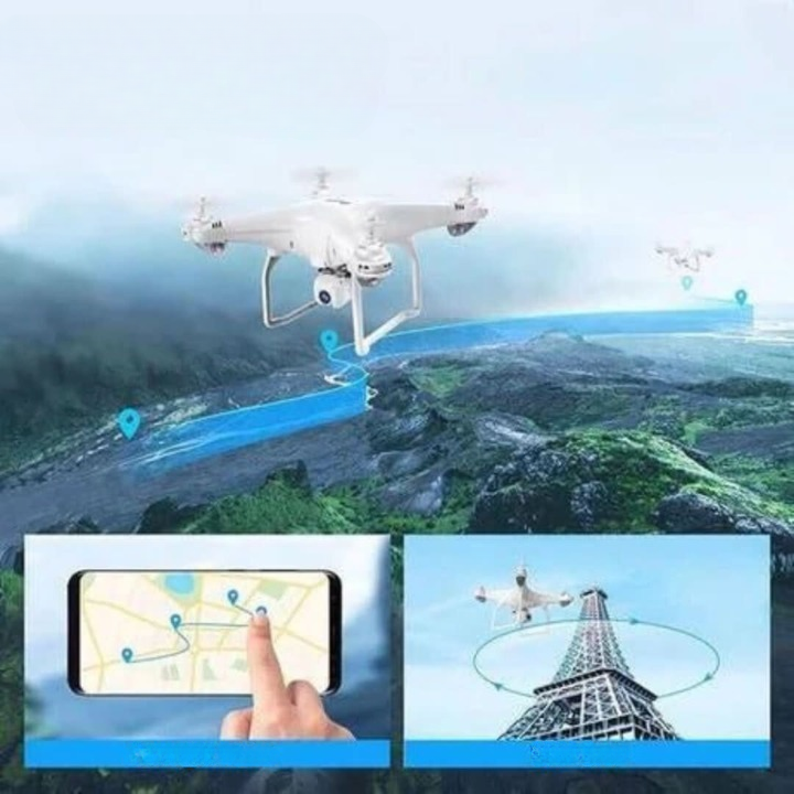 Complete set: professionele waterdichte RC drone met afstandsbediening voor precieze 3D-tracking vluchten.