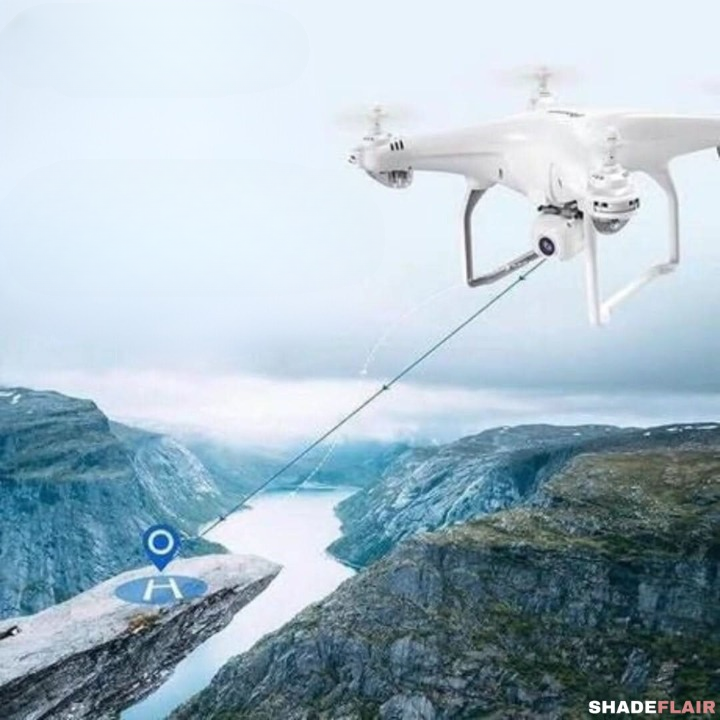 Detail van de robuuste, waterdichte RC drone, klaar voor vluchten in alle weersomstandigheden.
