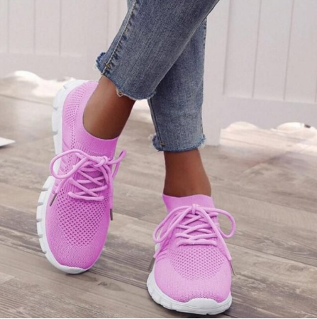 Moderne dames comfort sneakers met geavanceerde voetondersteuning. Pijnvrije damesschoenen.