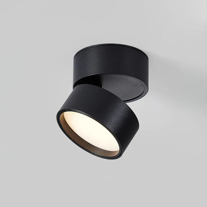 Compacte witte LED plafondlamp, ideaal als leeslamp in de woonkamer of bijkeuken verlichting.