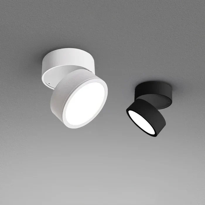 Energiezuinige LED plafondlamp, wit, met flexibele spots voor elk modern interieur.