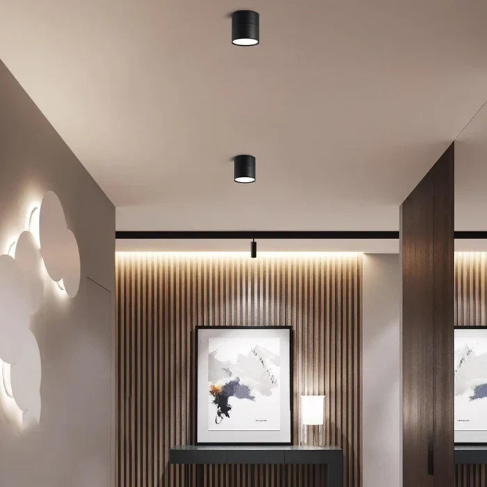Moderne LED plafondlamp met dimbaar licht, perfect als kantoorverlichting of voor de slaapkamer.