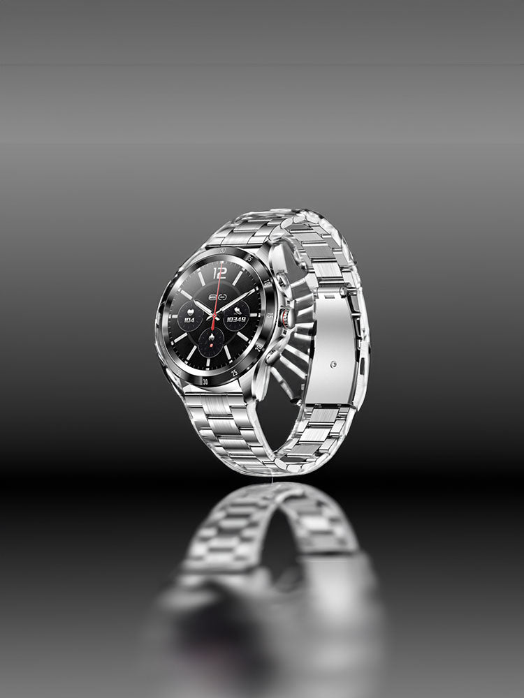 Stijlvol heren smartwatch met modern design en geavanceerde connectiviteit voor de moderne man.