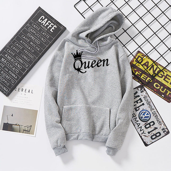 Romantische bijpassende King & Queen hoodies, speciaal ontworpen als cadeau voor geliefden.