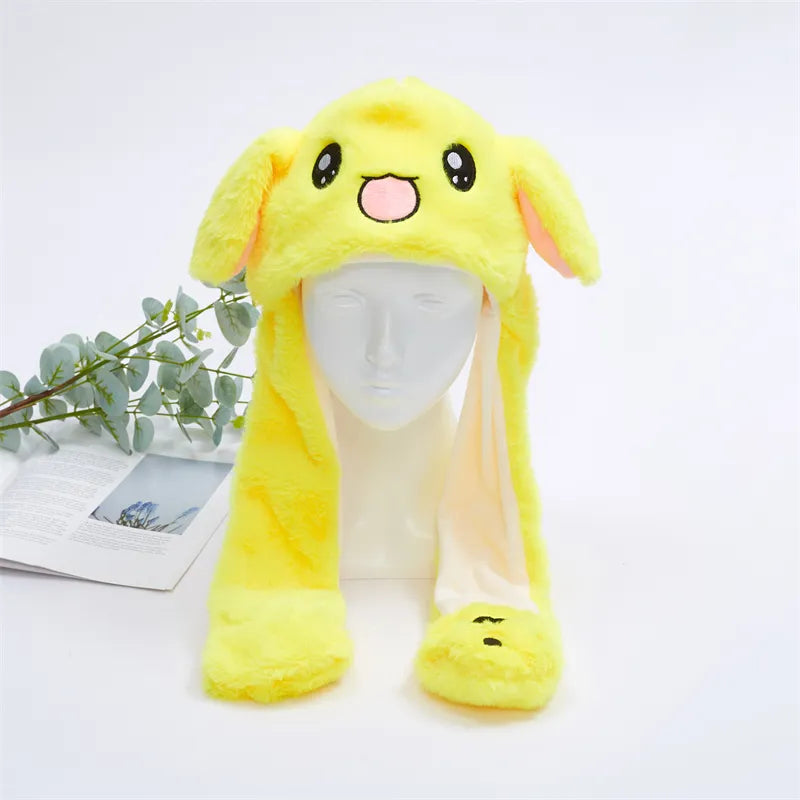 Grappige dierenmuts met bewegende oren, perfect voor carnaval, cosplay en plezier.