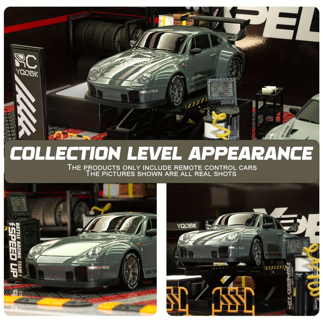 Leuk speelgoed: RC drift auto met afstandsbediening en opvallende oplichtende wielen.