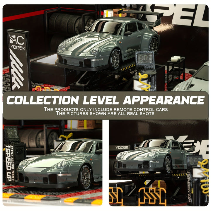 Leuk speelgoed: RC drift auto met afstandsbediening en opvallende oplichtende wielen.