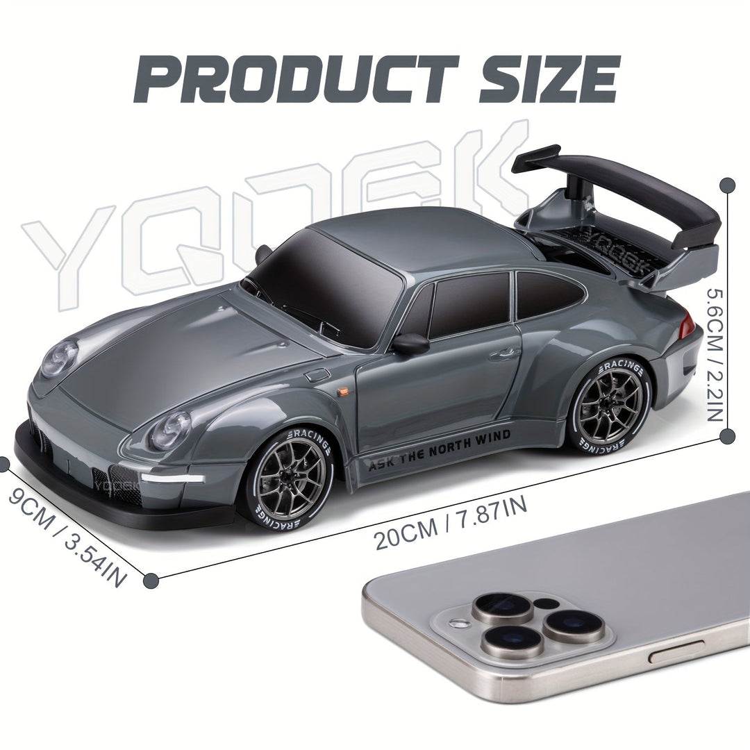 Radiografische drift auto 4WD, perfect voor spectaculaire drifts en stunts.