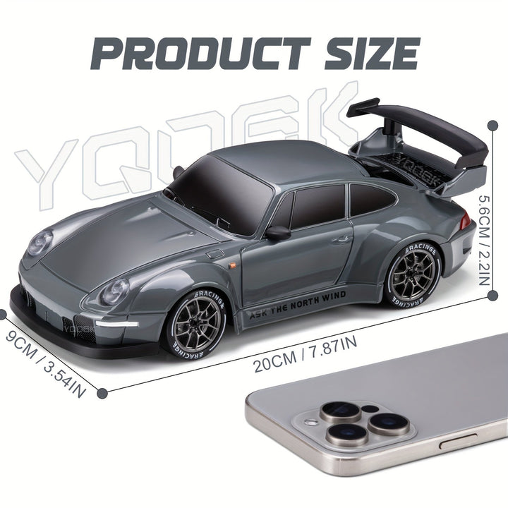 Radiografische drift auto 4WD, perfect voor spectaculaire drifts en stunts.
