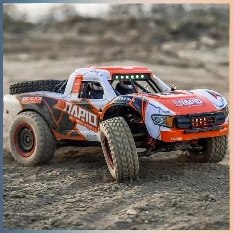Robuuste 4WD RC monstertruck borstelloos, perfect voor off-road avonturen. Snel speelgoed voor alle leeftijden.