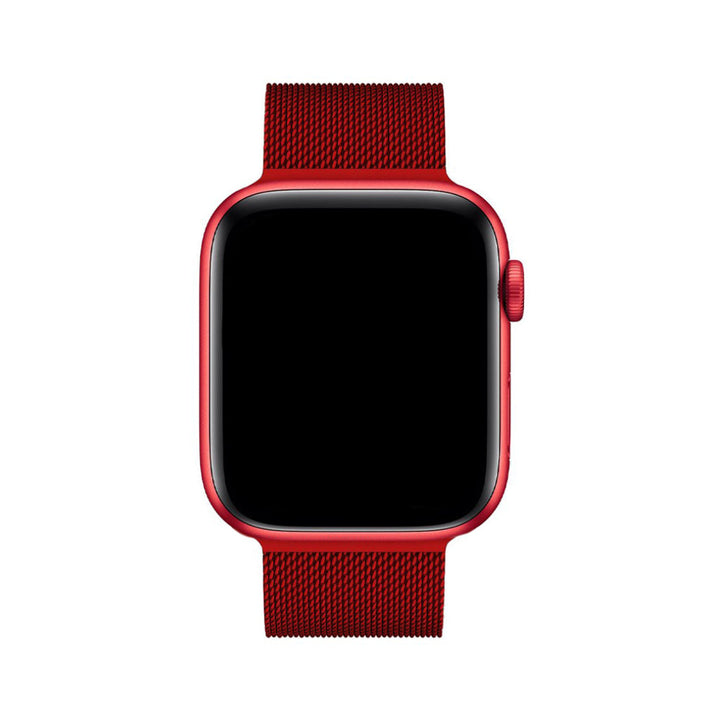Strak design Milanese Apple Watch bandje, SteelFlex roestvrij staal, flexibel en perfect passend.