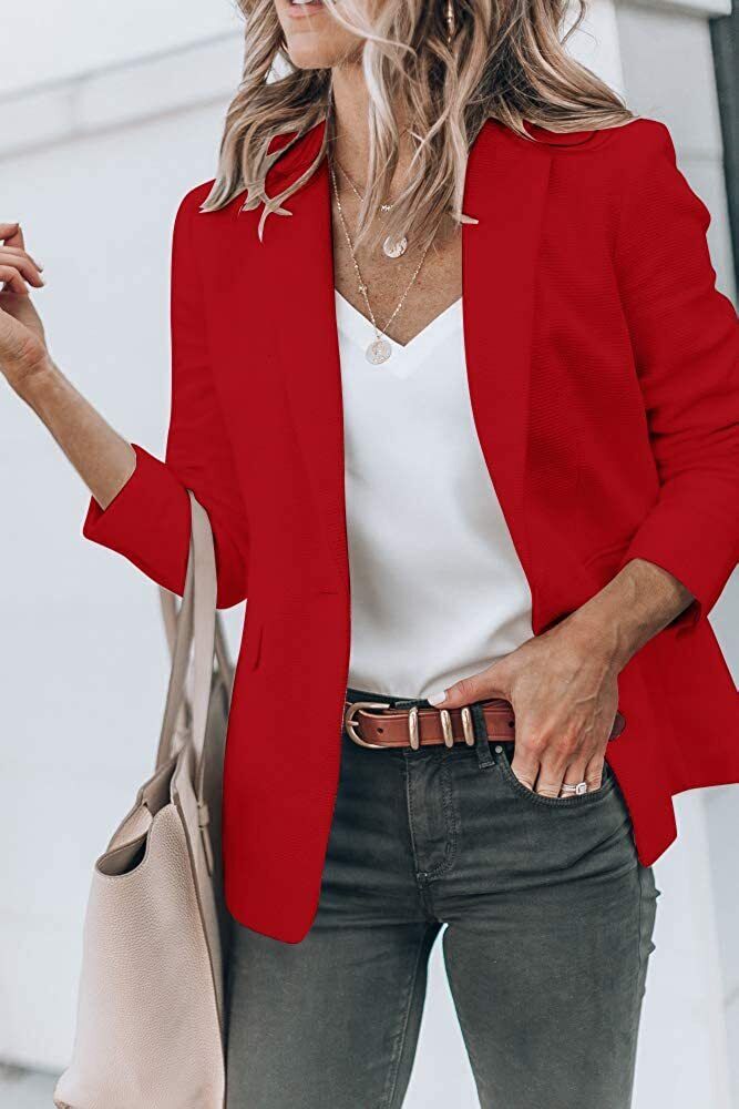 Stijlvolle vrijetijdsblazer dames Margaux, een veelzijdige klassieke toevoeging.