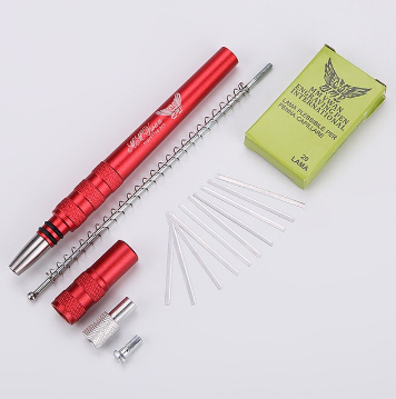 Duurzame haarstyling kit van roestvrijstaal; essentieel voor nauwkeurige baard- en wenkbrauwverzorging.