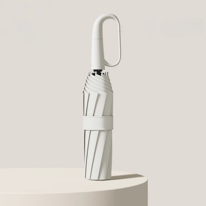 Stijlvolle unisex paraplu met reflecterende band, biedt bescherming tegen regen en verhoogt veiligheid.