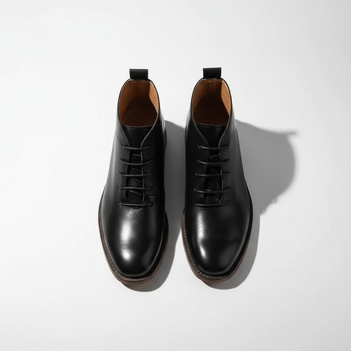 Stijlvolle bruine heren veterschoenen, veelzijdige enkellaarsjes voor zowel casual als formele gelegenheden.