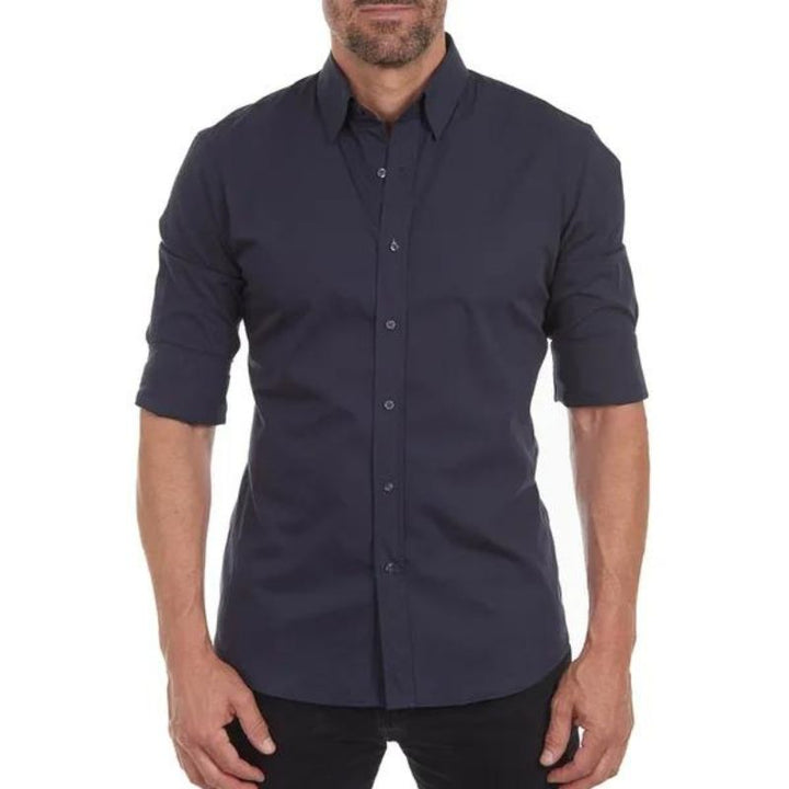 Het ultieme kreukvrije heren overhemd met slimme rits voor een altijd professionele en strakke look.