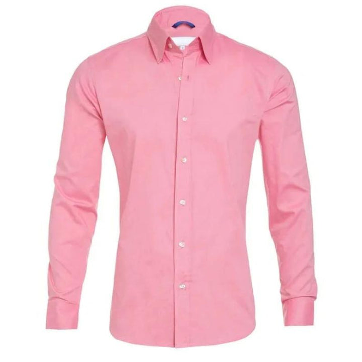 Hoogwaardig kreukvrij heren overhemd met slimme rits, voor comfort en een altijd strakke look.