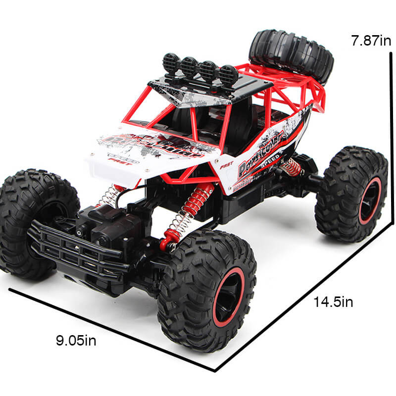 "Robuuste 4x4 offroad RC-auto met krachtige banden en schokbestendig ontwerp voor avontuurlijk rijplezier op elk terrein."