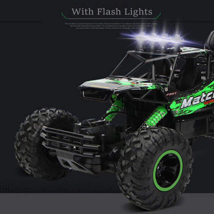 Krachtige 4x4 offroad RC auto, afstandbestuurbaar speelgoed voor ruig terrein en avontuur.