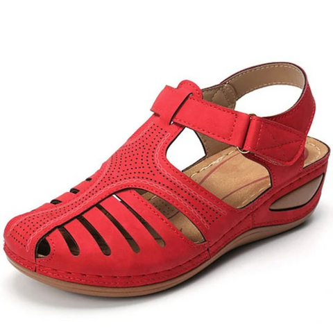 Stijlvolle Romeinse sandalen voor dames, orthopedisch en verstelbaar voor dagelijks comfort.