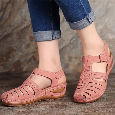 Romeinse stijl dames sandalen, orthopedisch en verstelbaar voor langdurig draagcomfort en elegantie.