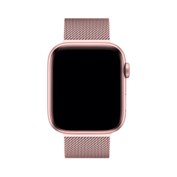 Hoogwaardig Milanese Apple Watch bandje, SteelFlex RVS, comfortabel en naadloos verstelbaar met magneet.