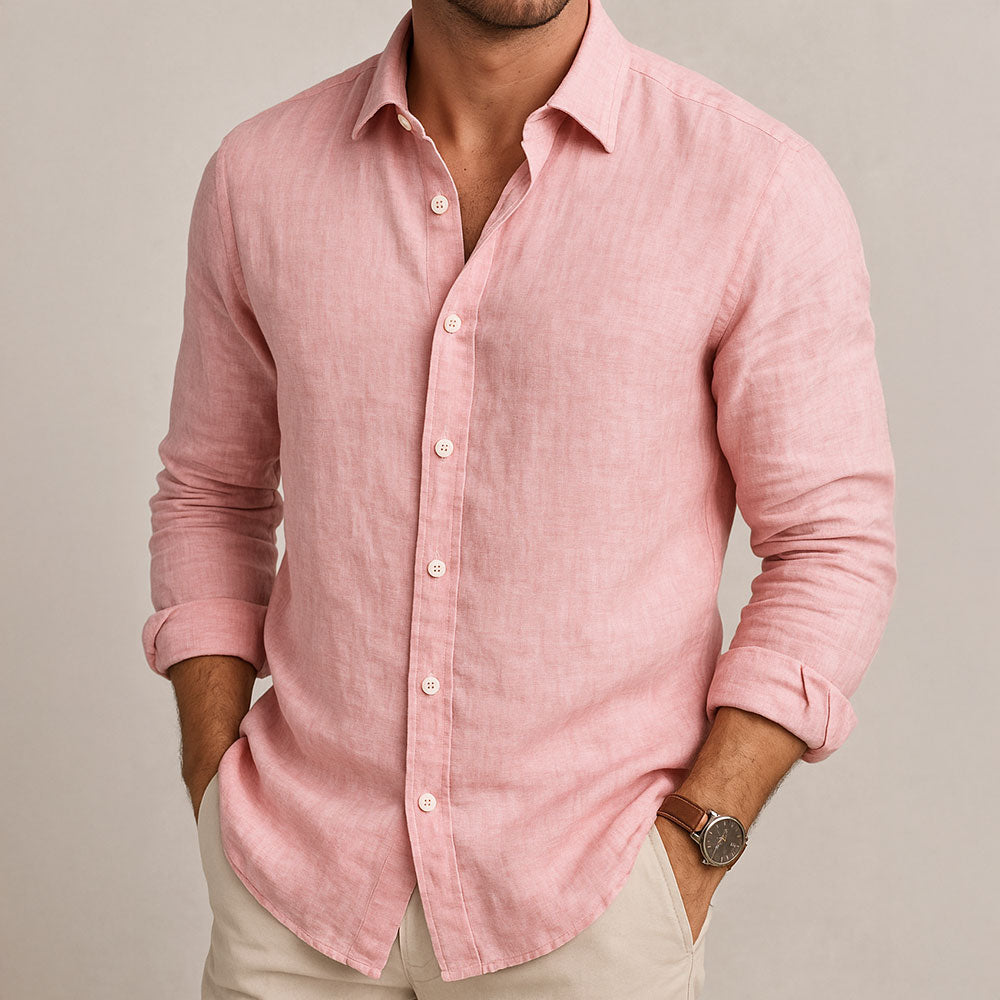 Heren casual overhemd, stijlvol en veelzijdig. Ideale zomerkleding voor comfortabele herenmode.