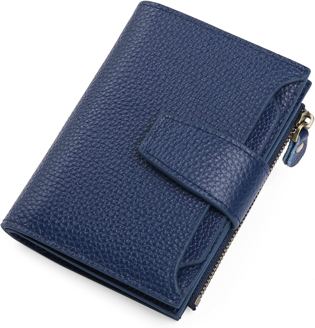 Hoogwaardig leren portemonnee in een strak, compact design, unisex en multifunctioneel voor al je accessoires.