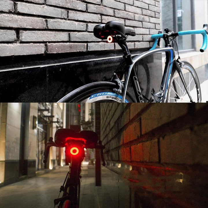 Geavanceerd LED fietsachterlicht met remlichttechnologie, oplaadbaar en waterdicht voor top prestaties.