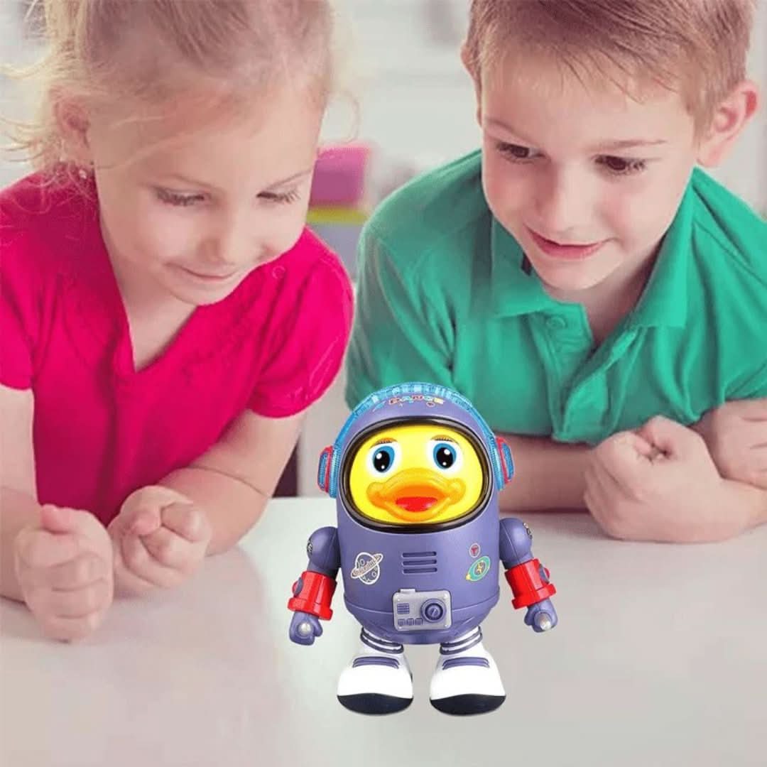 Leuke educatieve dansende eend met muziek en LED-lichtjes voor jonge kinderen.