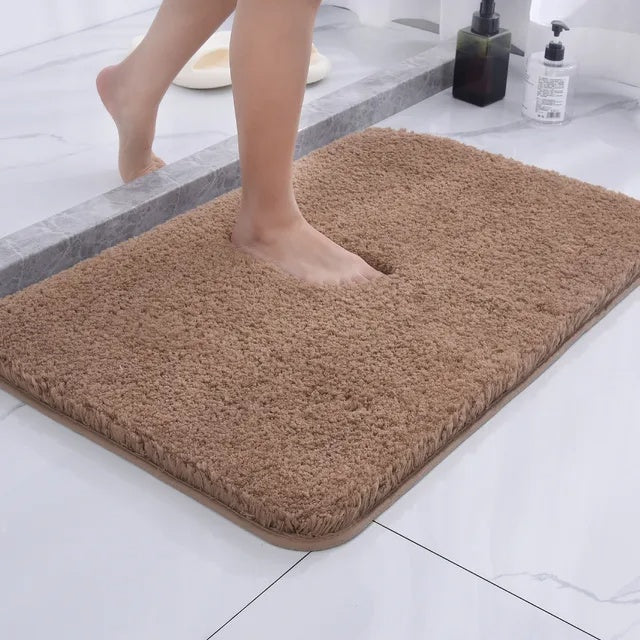Duurzame antislip badmat van microvezel; een veilige, zachte en wasbare vloermat voor badkamers.