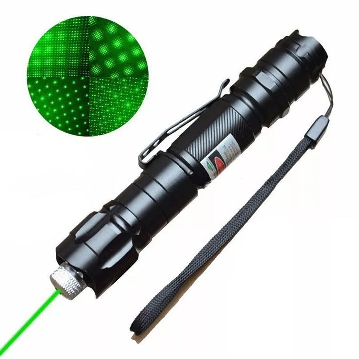 Groene oplaadbare laserpointer met hoge precisie, ideaal voor presentatie, astronomie en outdoor utility.