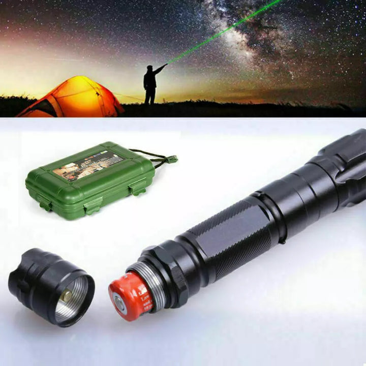 Unisex groene laserpointer met hoge precisie en grote reikwijdte, ideaal voor presentaties.