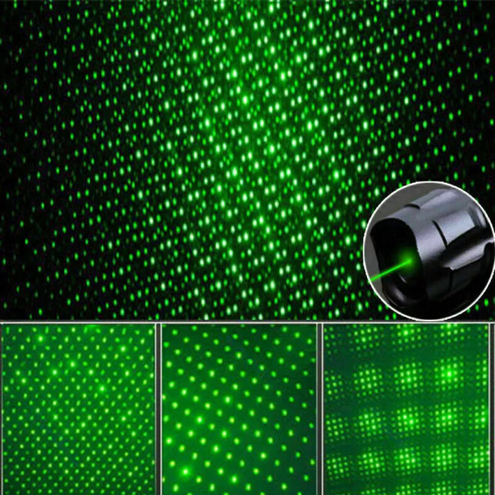 Duurzame groene outdoor laserpointer, oplaadbaar, handige gadget voor avonturiers.
