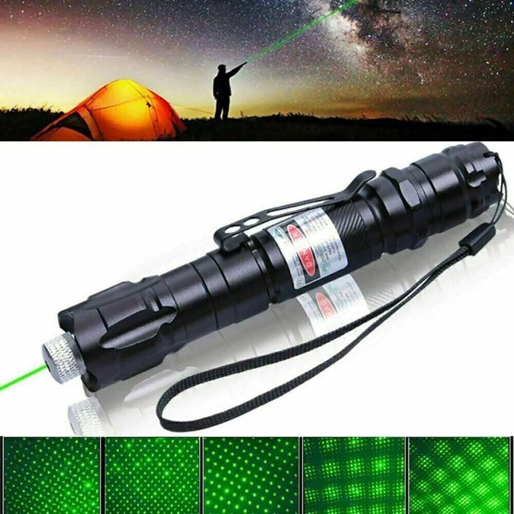 Groene presentatie laserpointer, oplaadbaar, ideaal voor duidelijke aanwijzing en lesgeven.