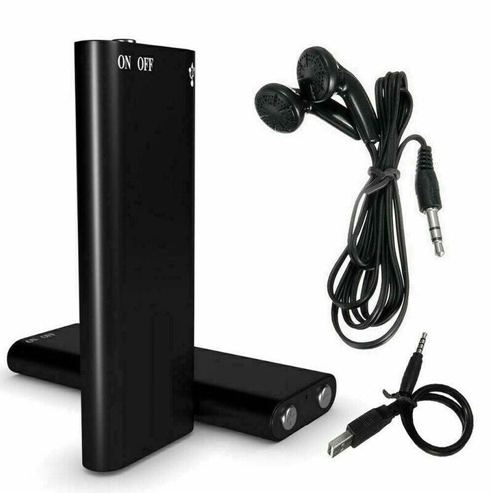 Mini digitale taalrecorder met 8GB opslag voor discrete audio opname. Ideaal voor colleges en vergaderingen.