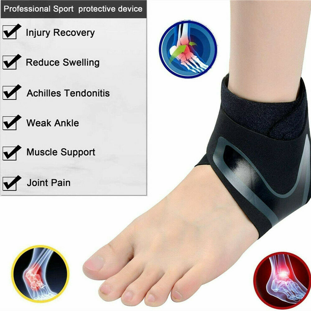 Dynamische shot van FlexiGuard enkelbrace in actie; flexibel en sterk voor optimale prestaties en herstel.