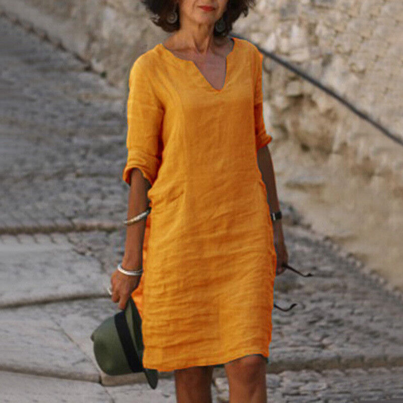 Elegante dames zomerjurk voor ultiem comfort en stijl. Ideaal voor diverse gelegenheden, luchtig en licht.