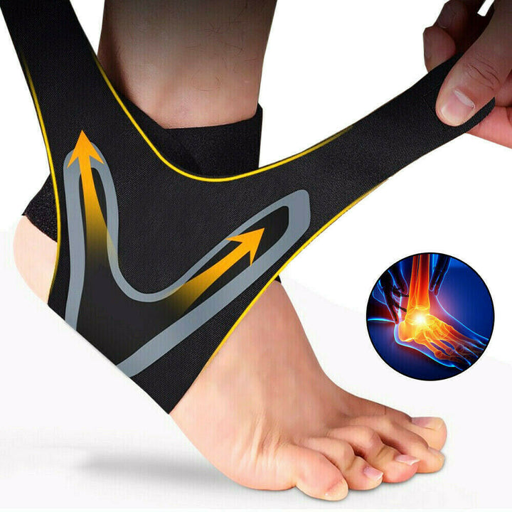 Comfortabele FlexiGuard enkelbrace; essentieel voor blessureherstel en stabiele enkelondersteuning, unisex model.