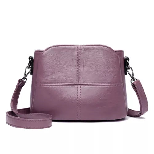 Luxe ogende PU leren dames schoudertas, een modieus accessoire dat elegantie en functionaliteit combineert.