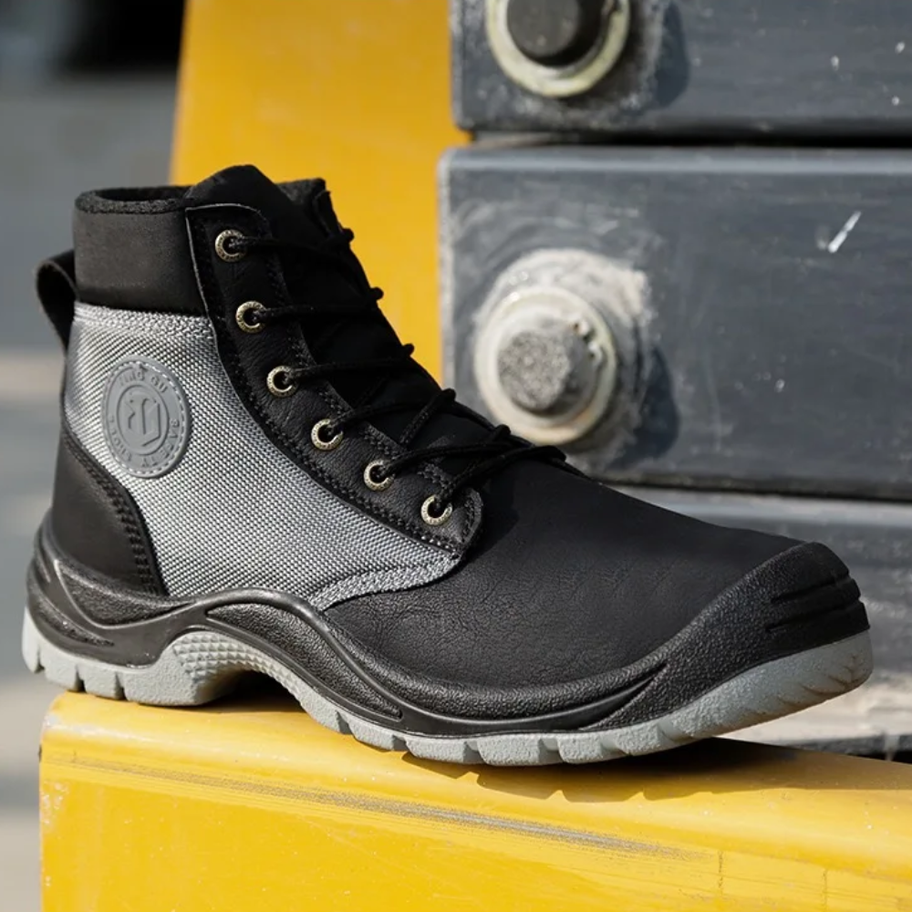 Antislipzool van de SafeStep Pro heren werkschoenen, essentieel voor stabiliteit en veiligheid op elke ondergrond.