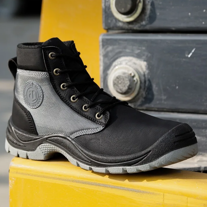 Antislipzool van de SafeStep Pro heren werkschoenen, essentieel voor stabiliteit en veiligheid op elke ondergrond.