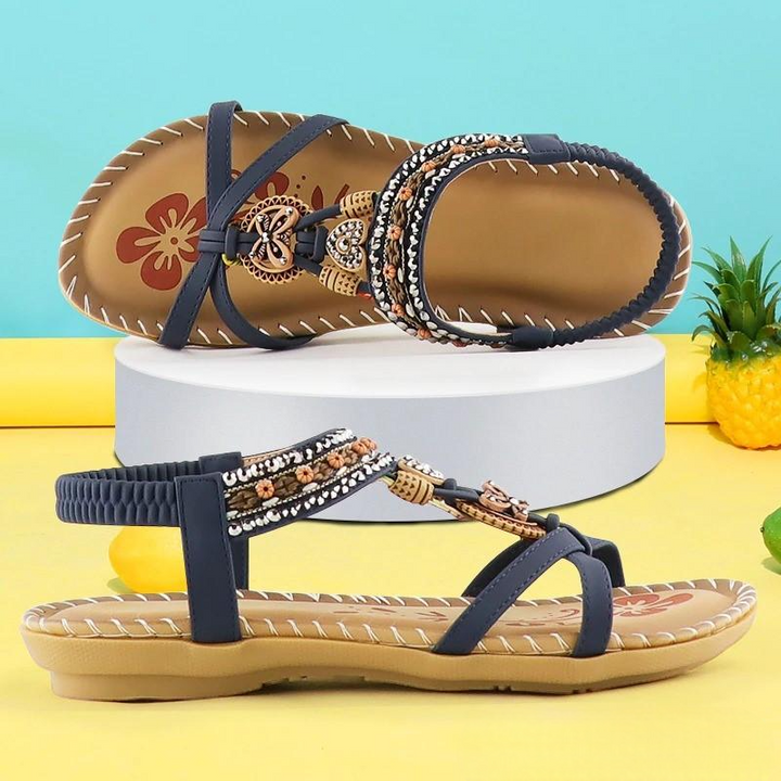 Orthopedische zomersandalen voor dames, met verstelbare bandjes voor optimale pasvorm.